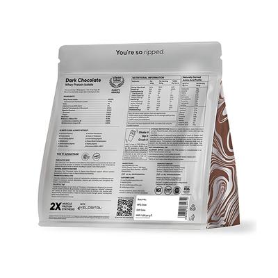 Wellbeing Nutrition 100% Whey Protein Isolate - Dark Chocolate 1 Kg - Nutritional Supplements