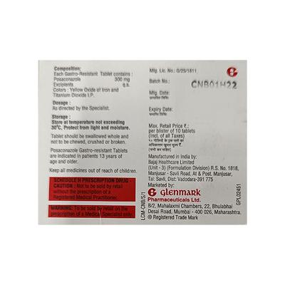 CANDIPOZ GR 300 Tablet 10's - Fungal Infections-Anf