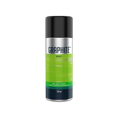 Graphite Deo Body Spray Zest Can 150 ml - Men Deodorants/Roll-Ons