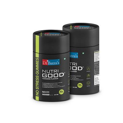 Dr Batras Nutrigood No Stress Gummies with Ashwagandha, Brahmi & Chamomile for Stress Relief - 60 Gummies 1's - Sexual Care