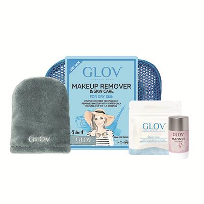 Glov - TRAVEL SET - MAKEUP REMOVER - FOR DRY SKIN 100 gm - Facial Wipes & Tissues
