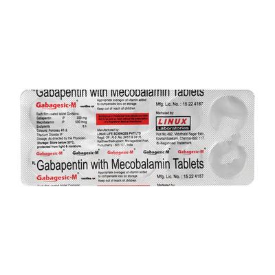 Gabagesic M Tablet 10'S - Neuropathic Pain-Dru