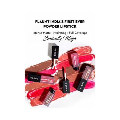 Sugar Cosmetics Air Kiss Powder Lipstick 01 Mocha Mousse 2 gm - Lipsticks
