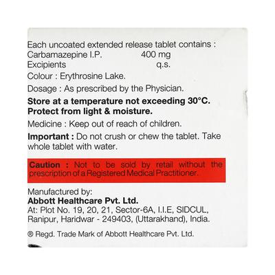 Mazetol SR 400mg Tablet 15'S - Epilepsy/Convulsion-Ant