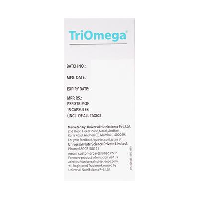 Triomega Capsules 15's - Omega Fish Oil Fatty Acids