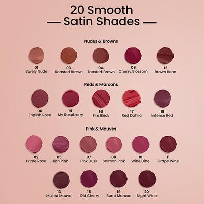 Swiss Beauty Satin Comfort Lipstick-Prime Rose 3 gm - Lipsticks