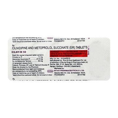CILNY M 50mg Tablet 10's - Hypertension-Bet