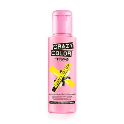 Crazy Color Semi-Permanent Hair Color Cream - Canary Yellow 100 ml - Crème