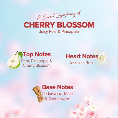 Aqualogica Refresh+ Perfume Body Mist - Cherry Blossom Bloom 150 ml - Body Mist/Spray