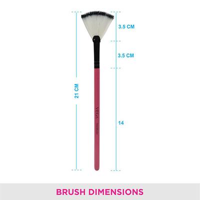 Vega Fan Brush (MBP - 13) Color - Pink 1's - Face Brush