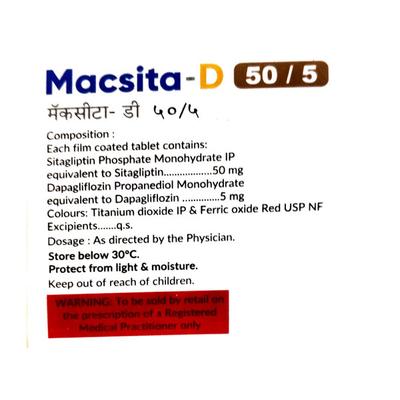 MACSITA D 50/5 Tablet 10's - Diabetes-Ant
