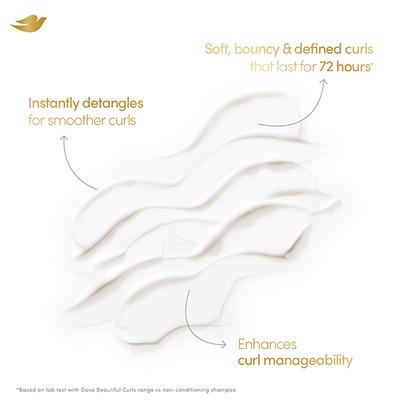 Dove Beautiful Curls Detangling Conditioner, Sulphate Free, No Parabens & Dyes 380 ml - Conditioners