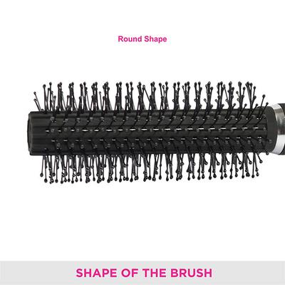 Vega Round Hair Brush for Adding Curls, Volume and Waves In Hairs, Men and Women, (E7-RB) 98 gm - Hair Brushes