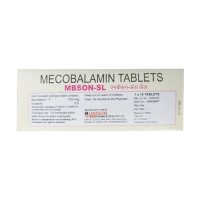 Mbson SL 1500mcg Tablet 10'S - Supplements-Vbc
