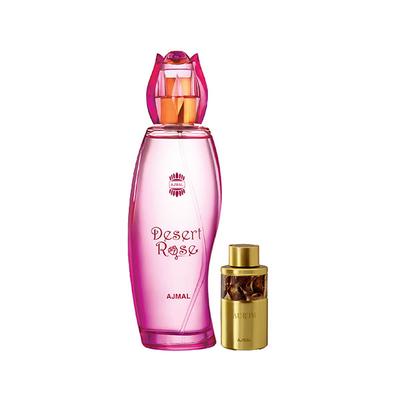Ajmal Desert Rose EDP Floral Oriental Perfume And Aurum Concentrated Perfume Oil Fruity Floral 110 ml - Women Perfumes (Edt/Edp)