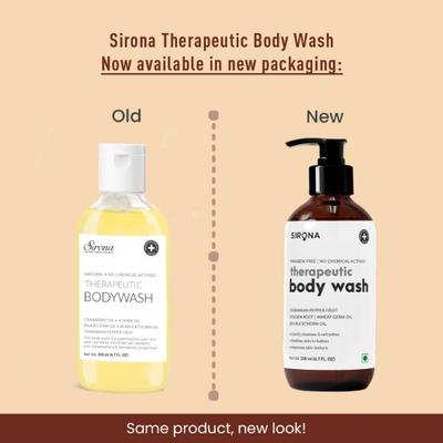 Sirona Natural Therapeutic Body Wash 200 ml - Masks & Peels