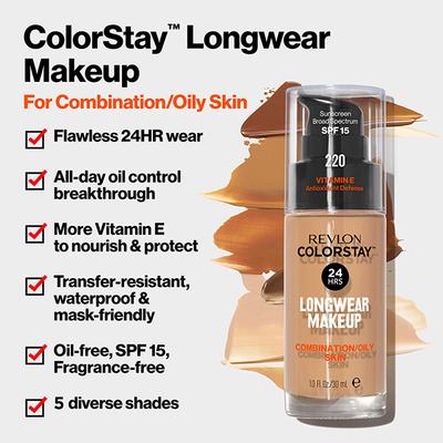 Revlon COLORSTAY LONG WEAR MAKE UP COMBINATION/OILY SPF 15 - FRESH BEIGE 30 ml - Foundation