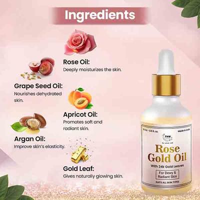 The Natural Wash Rose Gold Oil 15 ml - Massage Oils