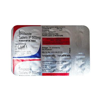 Tinvista 500mg Tablet 10'S - Bacterial Infections-OAB