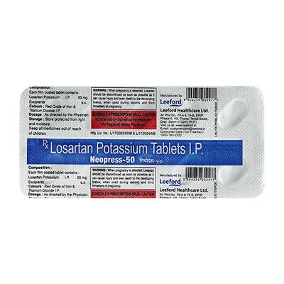 NEOPRESS 50mg Tablet 10's - Hypertension-Ang