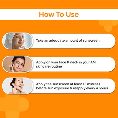 The Derma Co. 1% Hyaluronic Sunscreen SPF 50 Aqua Gel, Pa++++, Lightweight, No White-Cast for Broad Spectrum & Blue Light Protection for Oily, Dry, Acne-Prone Skin 30 gm - Body Sunscreen