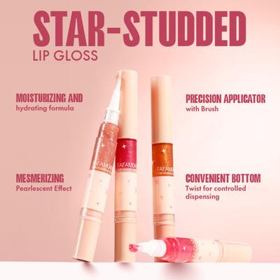 Focallure Fa-L27 Star-Studded Lip Gloss Pk02 Serendipity Berry 3 gm - Lip Glosses