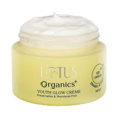 Lotus Organics Hemp Youth Glow Creme 50 gm - Day Cream