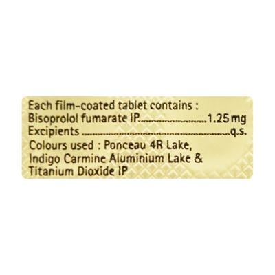 Concor Cor 1.25mg Tablet 10'S - Hypertension-Bet