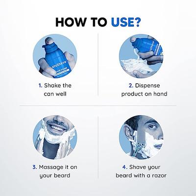 LetsShave Shave Foam - Coconut Oil & Menthol (Pack of 2 x 200 gm) - Shaving Foams