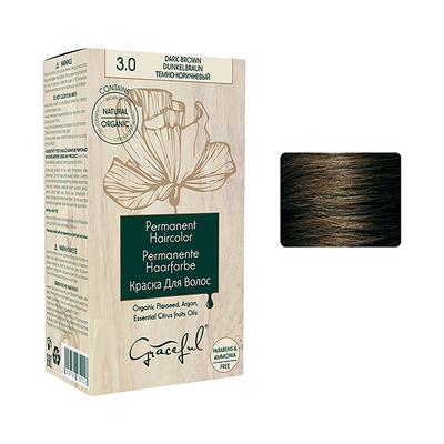 Graceful Natural Hair Colour 3.0 Dark Brown 150 gm - Crème