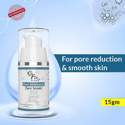 Fixderma 20 Percent Niacinamide Serum for Face and Pore Minimizer with 2.5 Percent Glucosamine and Hyaluronic Acid Serum 15 gm - Face Serum