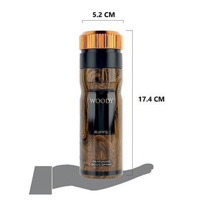 RiiFFS Woody Deodorant For Men, Perfume Body Spray 200 ml - Men Deodorants/Roll-Ons