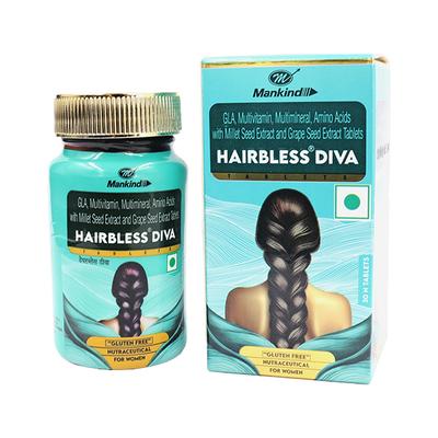 HAIRBLESS DIVA GLUTEN FREE NUTRACEUTICAL FOR WOMEN Tablet 30's - Hair Loss-Oda