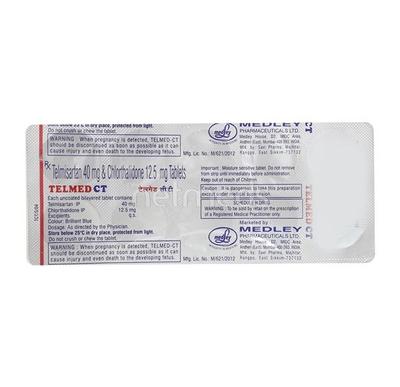 Telmed CT Tablet 10'S - Hypertension-Ang