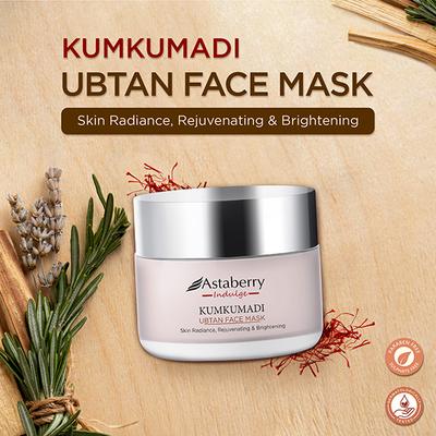 Astaberry Indulge Kumkumadi Ubtan Face Mask -Rejuvenating & Helps Reduce Blemishes 50 gm - Masks & Peels