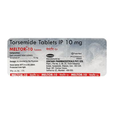 Meltor 10mg Tablet 10'S - Hypertension-Diu
