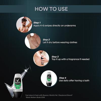 Rexona Men Active Protect Underarm Protection Roll On 50 ml - Men Deodorants/Roll-Ons