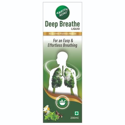 Amrith Noni Deep Breathe Liquid 200 ml - Cough & Cold (Ayush)