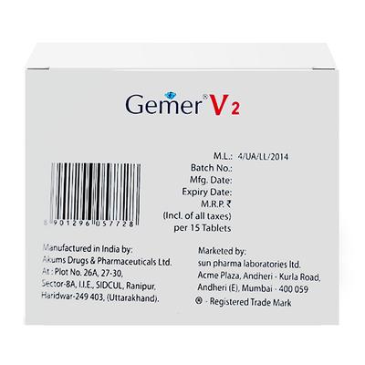 GEMER V 2 Tablet 15's - Diabetes-Ant
