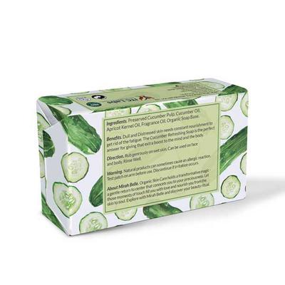 Mirah Belle Organic Cucumber Refreshing Soap 125 gm - Shower Gels & Body Wash