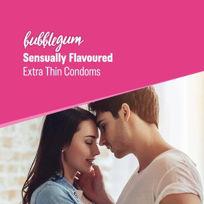 Durex Extra Thin Condoms - Bubblegum 12's - Plain/Flavoured Condoms