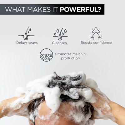 The Man Company Anti-Graying 2-In-1 Formula Shampoo & Conditioner 200ml - Shampoos