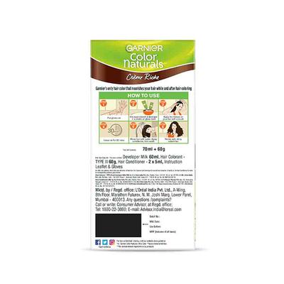 Garnier Color Naturals Creme Hair Color, Shade 5 Light Brown 105.6 Gm - Crème