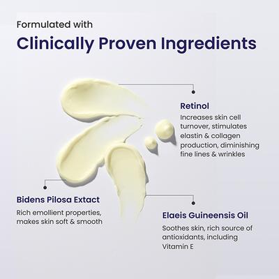 Reequil Retinol Night Cream For Wrinkles & Skin Tightening 30 gm - Face Creams