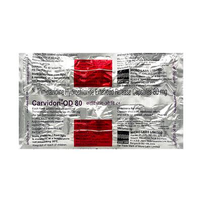 CARVIDON OD 80 Capsule 10's - Malarial
