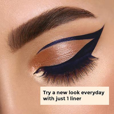 Matt Look Perfect Stay Style Muse Eyeliner 24 Hours Long Lasting Quick Drying Waterproof Smudge Proof Precise Ultra Fine Royal Blue 1 gm - Eyeliners