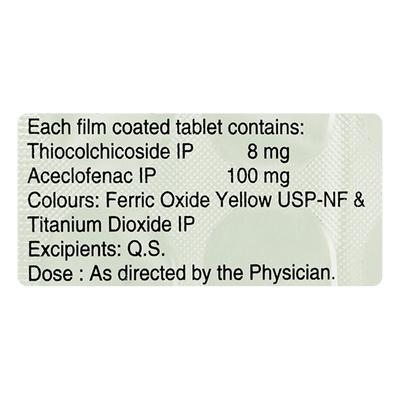 Bakflex A 8mg Tablet 10'S - Muscle Spasm-Mus