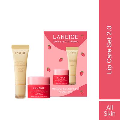 Laneige Lip Care Set 2.0 Berry Mini Lip Mask + Vanilla Lip Glowy Balm 1's - Lip Balms