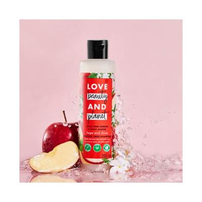 Love Beauty And Planet Apple Cider Vinegar & Jasmine Sulfate Free Shine Shampoo 200 ml - Shampoos