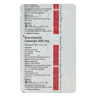 GLOSPOR DS Capsule 10's - Fungal Infections-Anf
